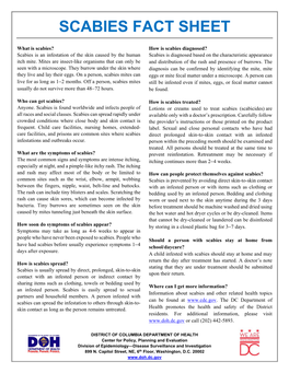 Scabies Fact Sheet