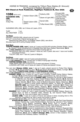 HORSE in TRAINING, Consigned by Trillium Place Stables (D. Simcock) the Property of Rabbah Bloodstock Ltd