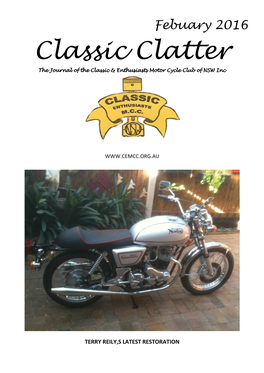 Classic Clatter the Journal of the Classic & Enthusiasts Motor Cycle Club of NSW Inc