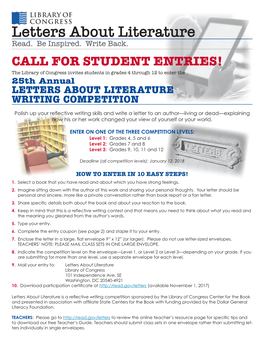 Letters About Literature Read