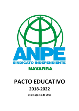 PACTO EDUCATIVO 2018-2022 24 De Agosto De 2018