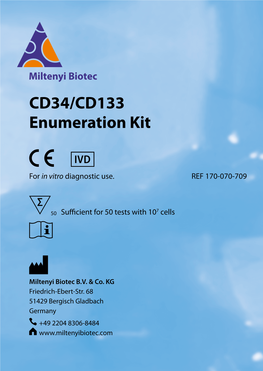 CD34/CD133 Enumeration Kit