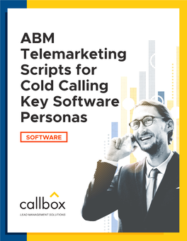 ABM Telemarketing Scripts for Cold Calling Key Software Personas