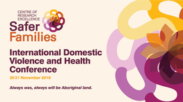 International Domestic Violence and Health Conference 2018