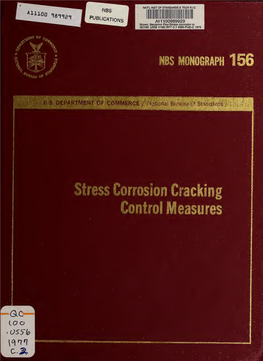 Stress Corrosion Cracking Control Measures