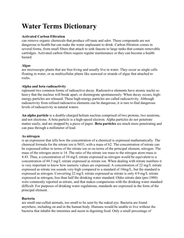 Water Terms Dictionary (PDF)