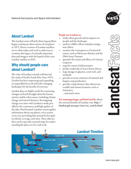 + Landsat Fact Sheet (PDF)