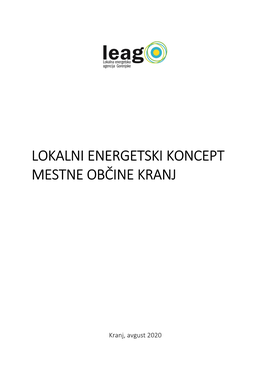 Lokalni Energetski Koncept Mestne Občine Kranj