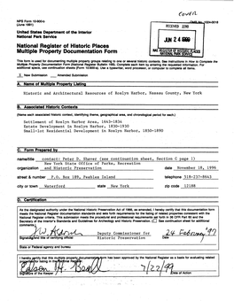 National Register of Historic Places Multiple Property Documentation Form NAT.RE(