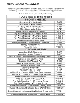 Gribbins Tool Catalog