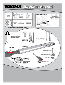 Yakima Roof Mount Bike Racks Installation Instructions