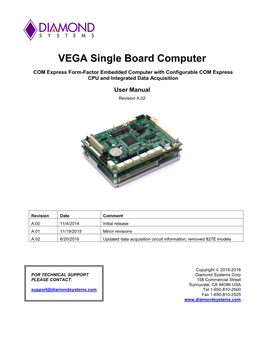 VEGA Single Board Computer