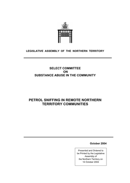 Petrol Sniffing in Remote Northern Territory Communities