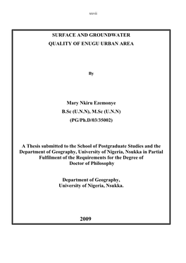 Mary Nkiru Ezemonye B.Sc (U.N.N), M.Sc (U.N.N) (PG/Ph.D/03/35002)