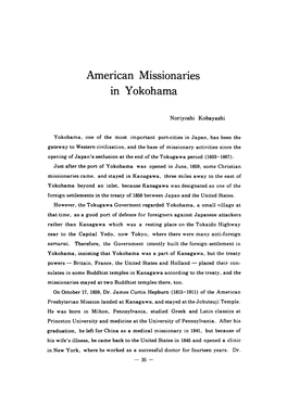 American Missionaries in Yokohama