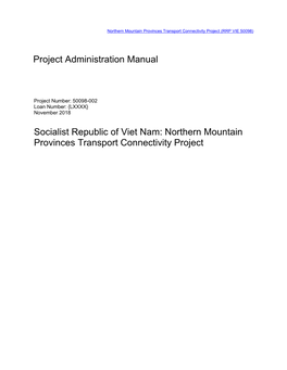 Northern Mountain Provinces Transport Connectivity Project (RRP VIE 50098)