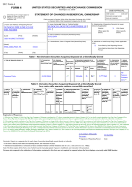 Form 4 FORM 4 UNITED STATES SECURITIES and EXCHANGE COMMISSION Washington, D.C