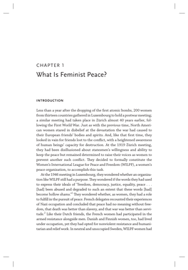 What Is Feminist Peace?