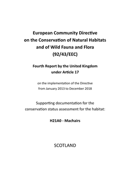 Scotland Information for H21A0