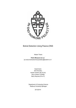 Botnet Detection Using Passive DNS