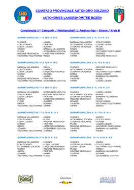 Comitato Provinciale Autonomo Bolzano Autonomes Landeskomitee Bozen