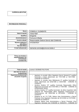 Curriculum Vitae