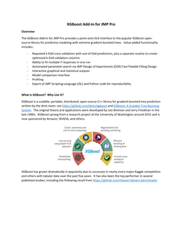 Xgboost Add-In for JMP Pro
