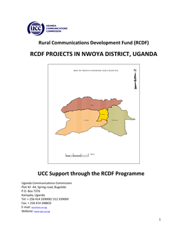 Rcdf Projects in Nwoya District, Uganda