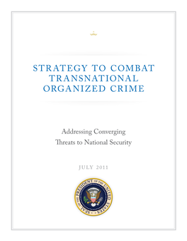 Strategy to Combat Transnational Organized Crime