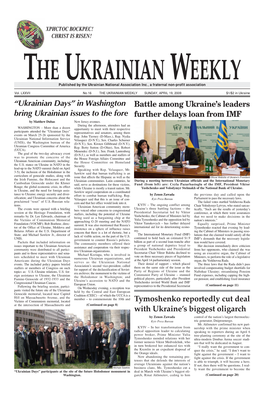 In Washington Bring Ukrainian Issues to the Fore