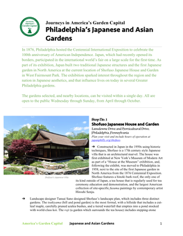 Philadelphia's Japanese and Asian Gardens