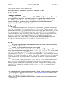 Choice of Docencocodingtype and Encoding Level for SPO Publications