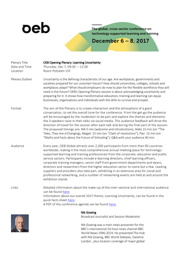 Learning Uncertainty Date and Time Thursday, Dec 7, 09:30 – 11:00 Location Room Potsdam I/III