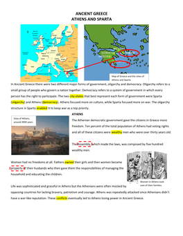 Ancient Greece Athens and Sparta