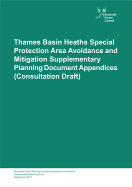 Thames Basin Heaths SPA Avoidance and Mitigation Supplementary