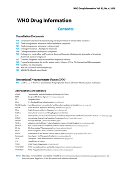 WHO Drug Information Vol