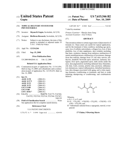 (12) United States Patent (10) Patent No.: US 7,615,546 B2 Gupta (45) Date of Patent: Nov