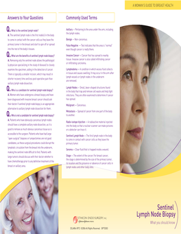 Sentinel Lymph Brochure