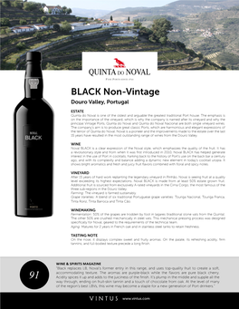 BLACK Non-Vintage Douro Valley, Portugal