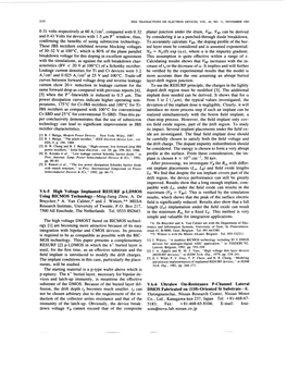 High Voltage Implanted RESURF P-LDMOS Using Bicmos