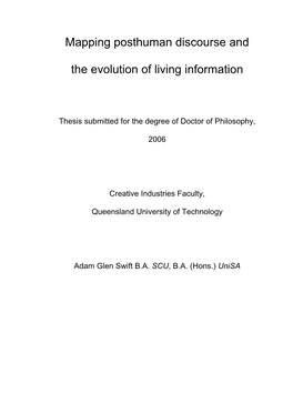 Adam Swift Thesis