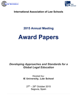 Award Papers