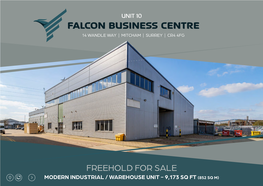 Falcon Business Centre 14 Wandle Way | Mitcham | Surrey | Cr4 4Fg