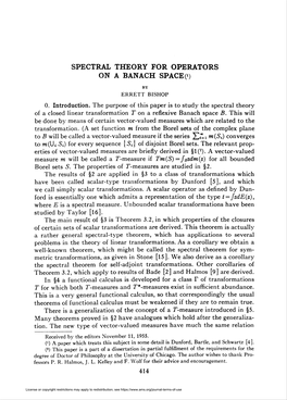 Spectral Theory for Operators on a Banach Spacec)
