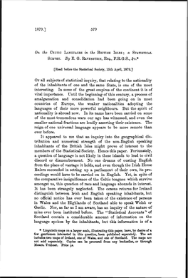 On the Celtic Languages of the British Isles: a Statistical Survey