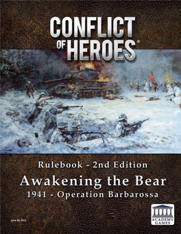 Conflict of Heroes: Awakening the Bear! Rulebook