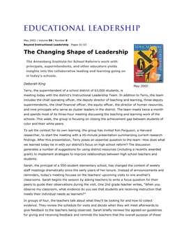 The Changing Shape of Leadership // Deborah King
