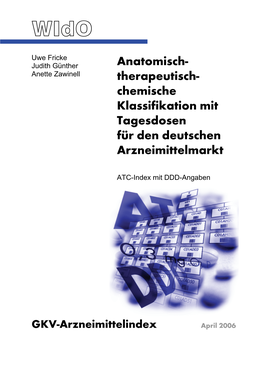 ATC-Index Mit DDD-Angaben Für Den Deutschen Arzneimittelmarkt 5