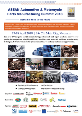 ASEAN Automotive & Motorcycle Parts Manufacturing Summit 2018