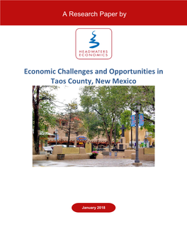 Economic Challenges and Opportunities in Taos County, New Mexico